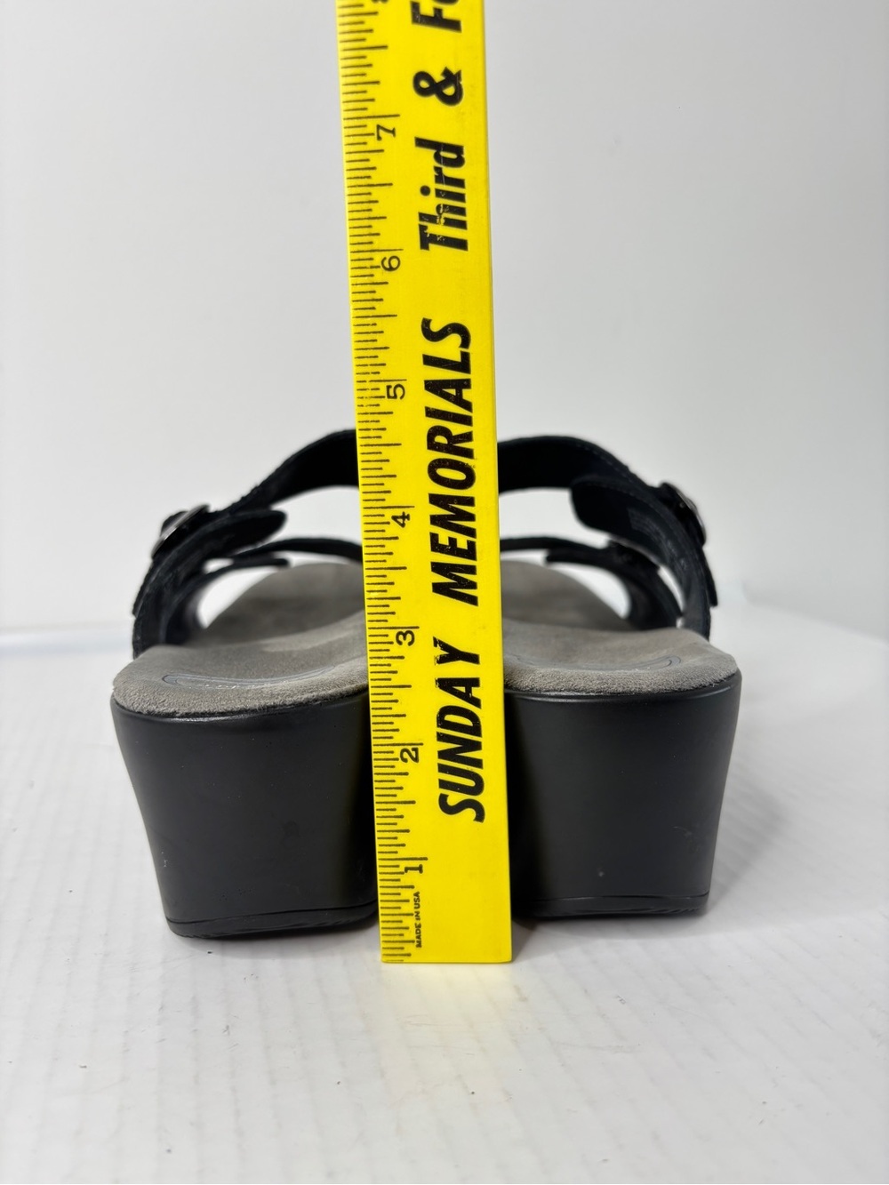 Dansko Sophie Sandals Black Leather Slip On Shoes Sz 41 US 10.5 / 11 Adjustable - Picture 8 of 16